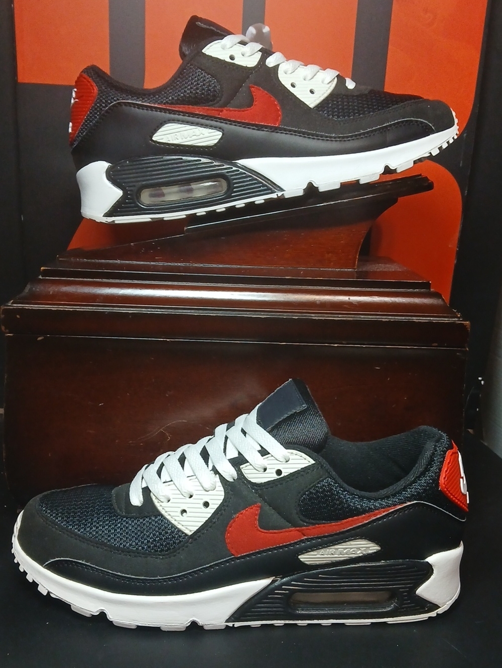 Nike Air Max 90(Blk University Red) 2020, Mens Size-8.5 ,100%AUTHENTIC!